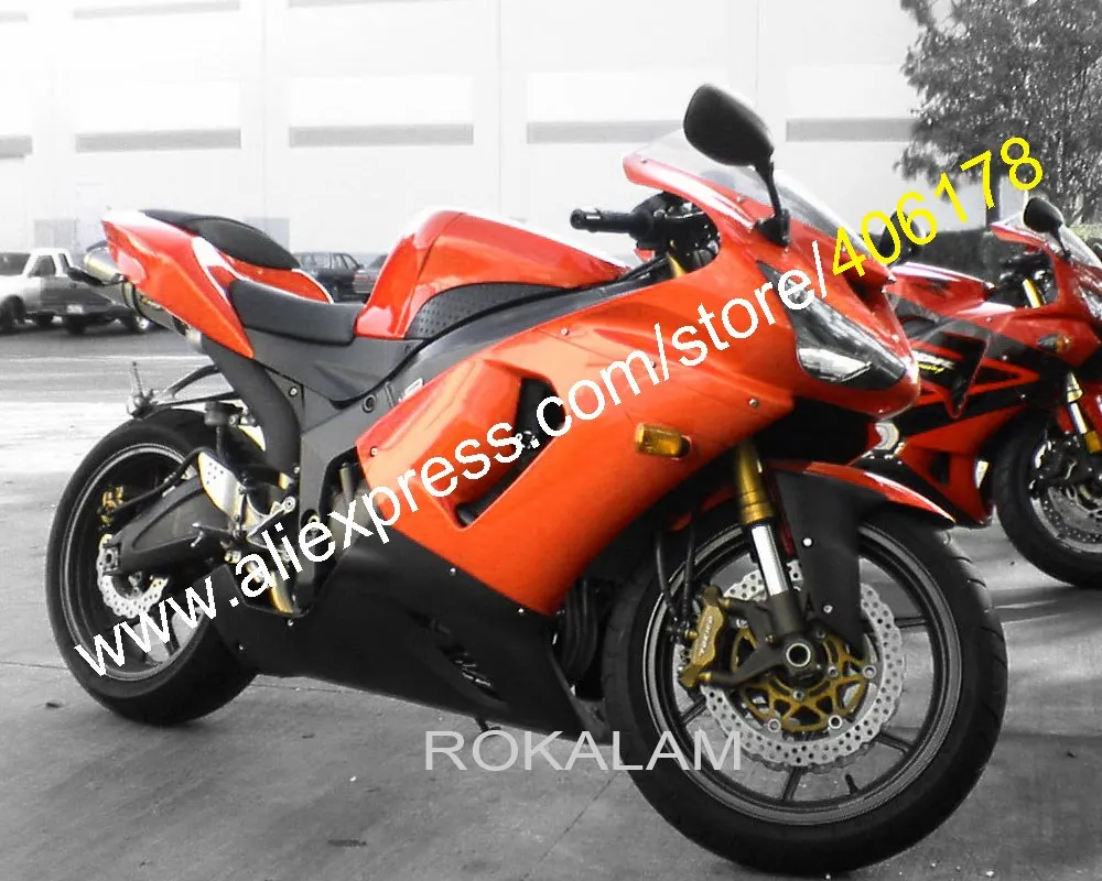 

Дешевый обтекатель для мотоцикла ZX6R 05-06 для Kawasaki Ninja ZX-6R 05 06 ZX 6R 2005 2006 ZX6R (литьё под давлением)