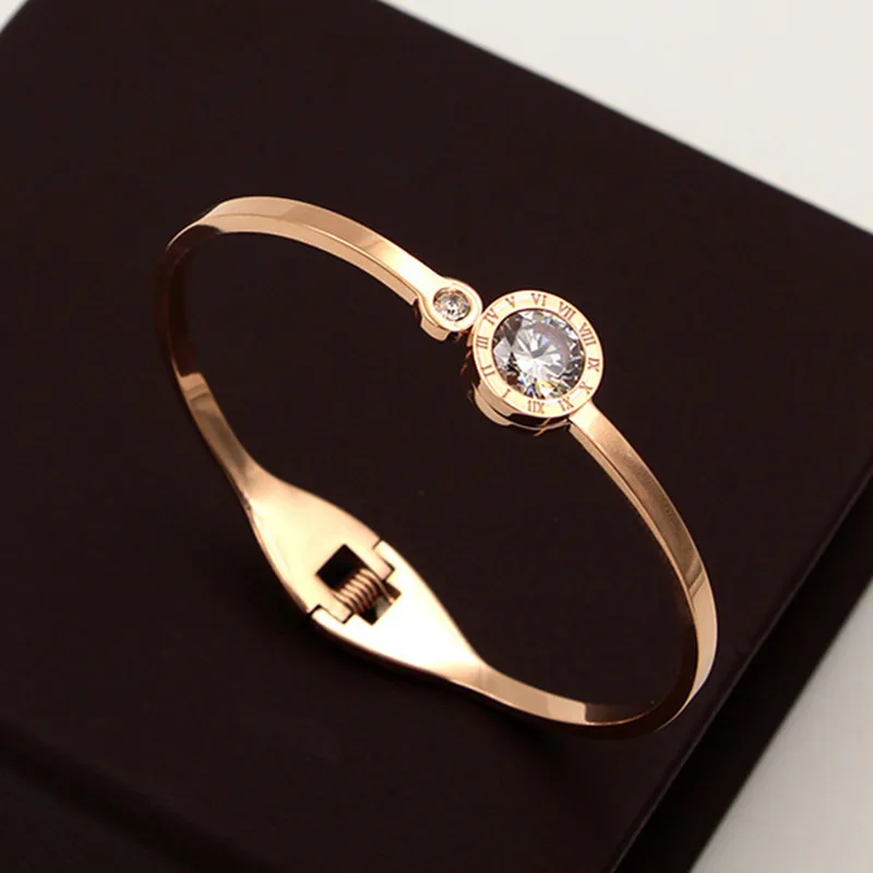 Bangle Bracelet Crystal Love Roman For Women