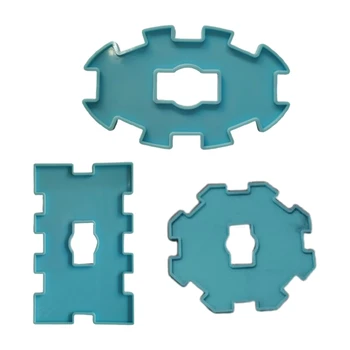 

Domino Bracket Epoxy Resin Mold Silicone Mould DIY Crafts Polymer Clay Jewelry Making Tool