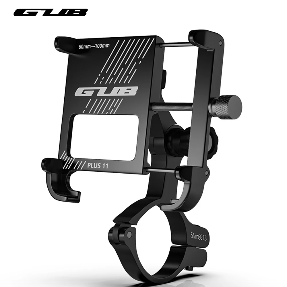 

GUB Plus 11 Aluminum Phone Holder Bicycle Universal Phone Stand MTB Road Bike Adjustable Angle Handlebar Clip Support For 4-7.5"