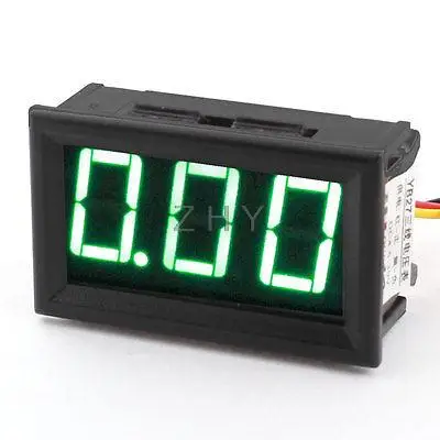 

LED Display DC 4.5-30V 3 Green Digit Current Measuring Voltage Meter Voltmeter