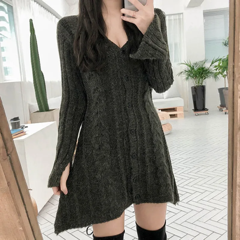 black dress with long cardigan
