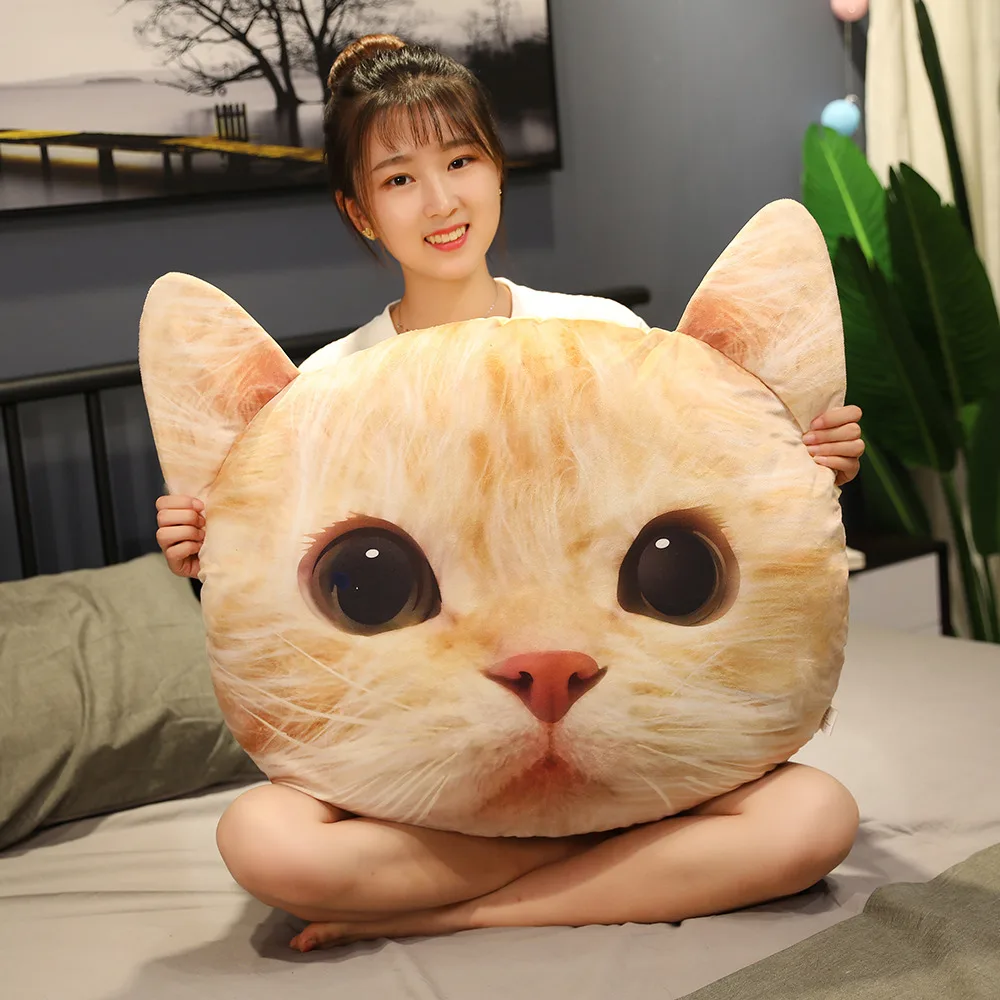 Новые стили 40/50 см 3D Кот Подушка плюшевая игрушка «Кот» японский мягкие чучела плюшевые Животные малыша Brinquedos