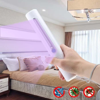 

Portable UVC Germicidal Lamp Home Travel Disinfection USB UV Sterilizer Light