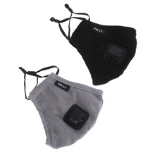 PM2.5 черная серая маска для рта с фильтром из активированного угля, защита от пыли, Ветрозащитная маска для рта, защита от бактерий, маски для лица для защиты от гриппа