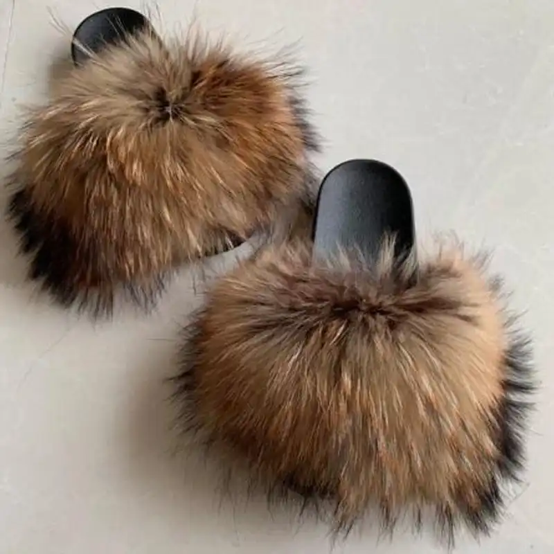 big fur slippers