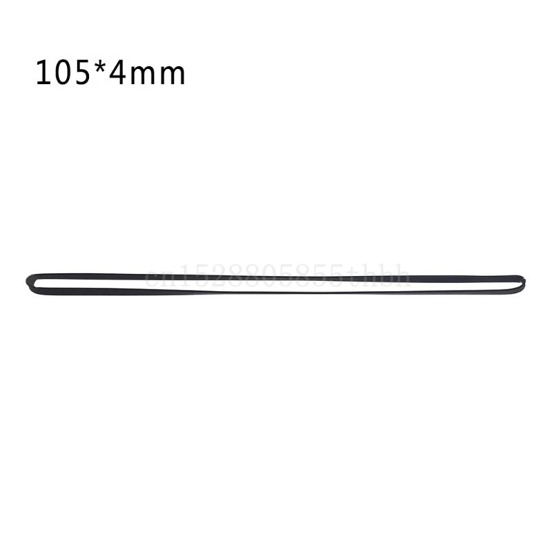 Durable 4mm Wide Rubber Flat Turntable Belt Replacement