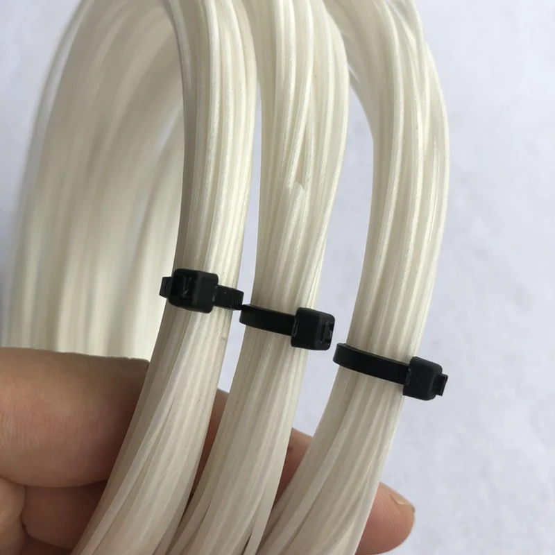 1 pc 12M White color tennis string soft feeling 1.30mm tennis rackets string elastic training durable