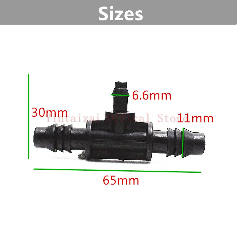 Тройник с редуктором 100 дюйма на 3/8 1/4 шт.|barb connector|barbed tee connectorstee connector |