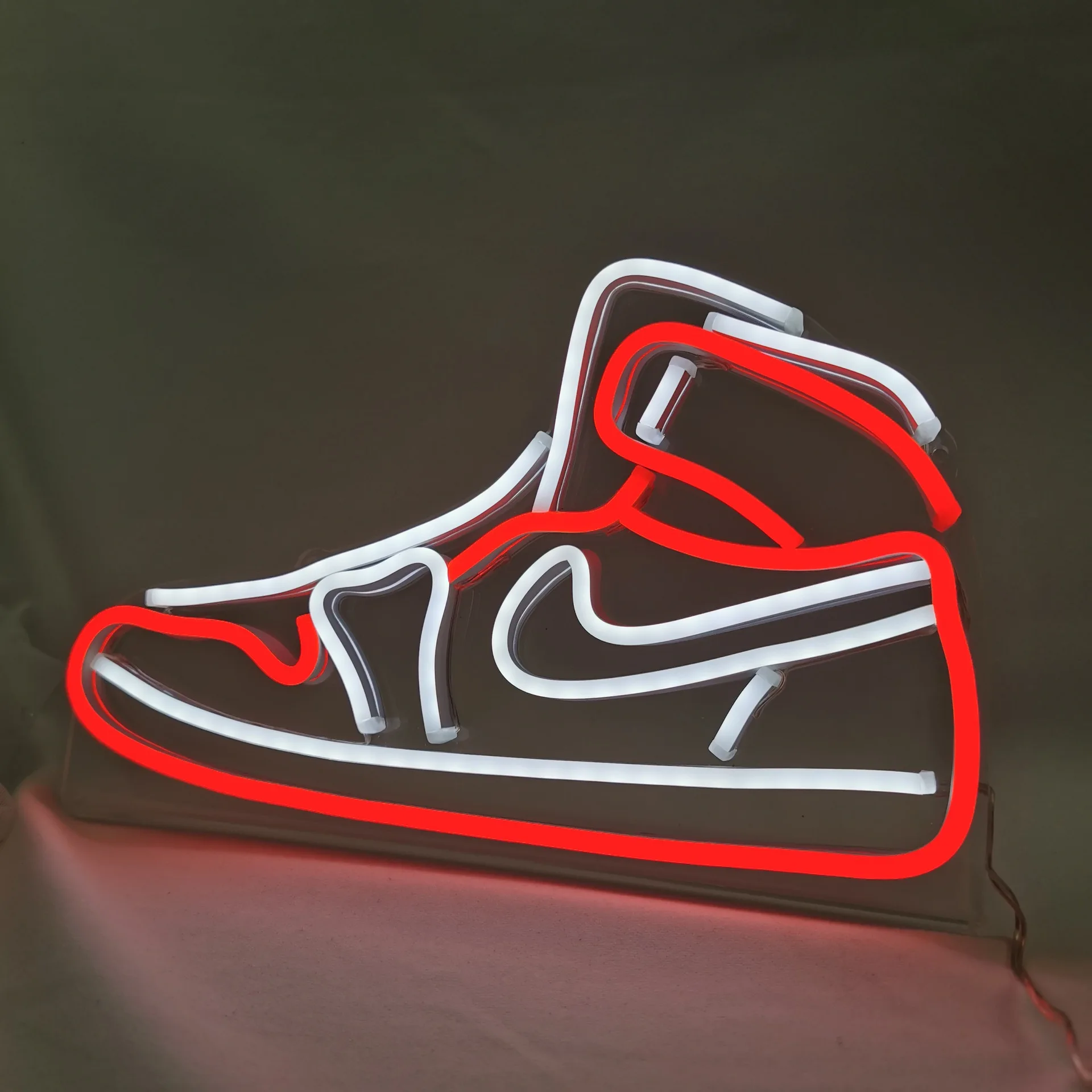 Boy's Birthday gift Shoes Neon Light Led Flex Neon Light Sign Board Display For Store