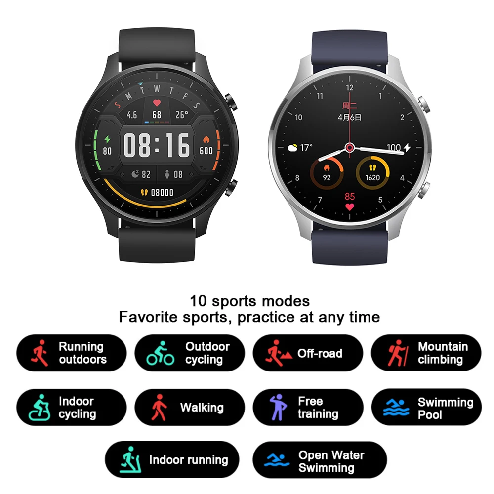 Новые смарт часы Xiaomi цветной NFC GPS WIFI модный молодой браслет наручные спортивный
