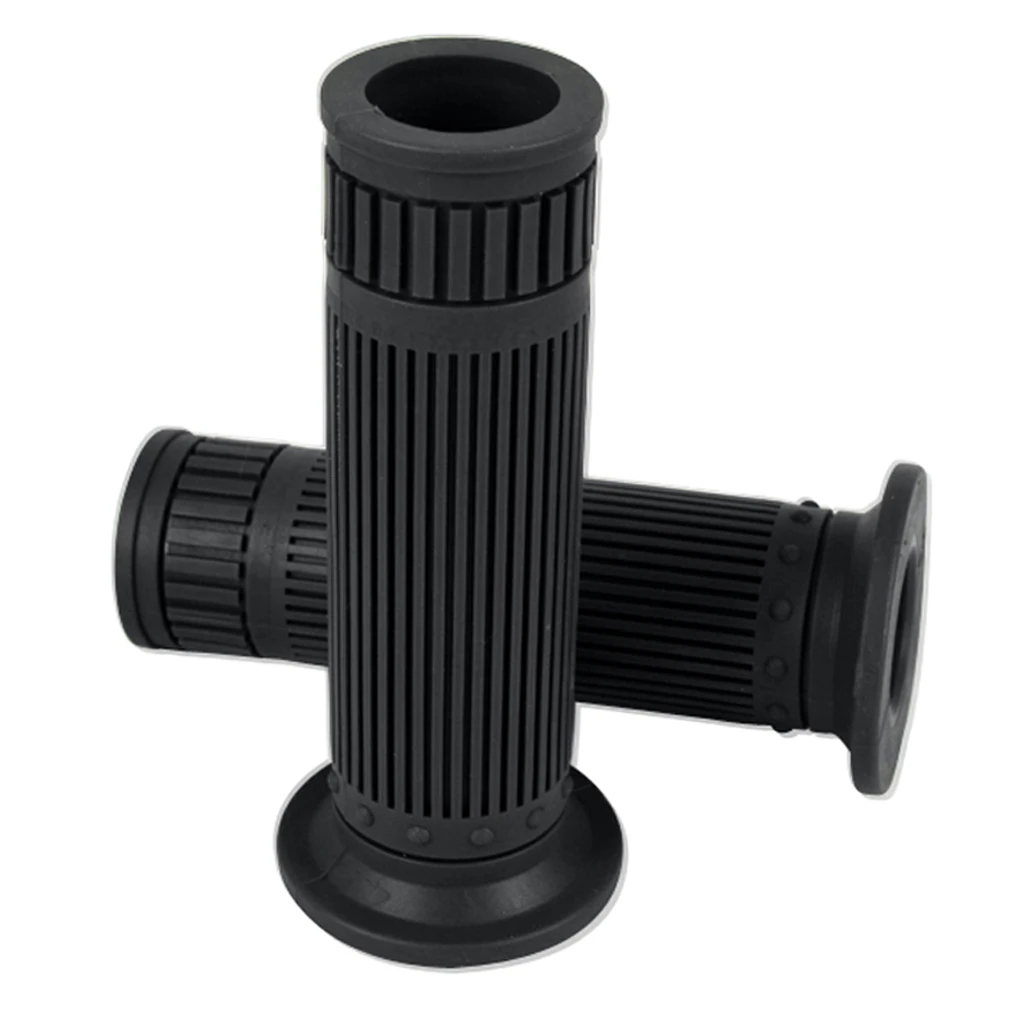 1 Pair Replacement 1'' 25mm Motorcycle Hand Grips, Antiskid Handlebar Soft Rubber Bar End Hand Rubber Motorcycle Hand Grips
