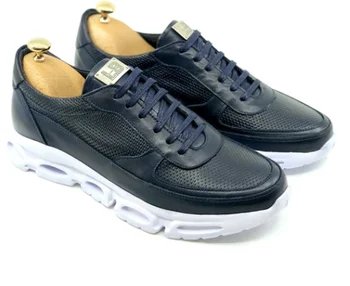 

Men's Comfortable Fashion High Top Dark Blue Mold Sneakers Men Casual Shoes 2020 Breathable Men Shoes Footwear Trend Shoes