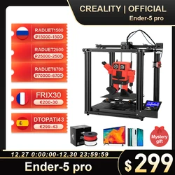 CREALITY 3D – imprimante 3d Ender 5 Pro, panneau silencieux, plaque cmagnétique pré installée, ender5Pro, reprise de mise hors tension fermée 