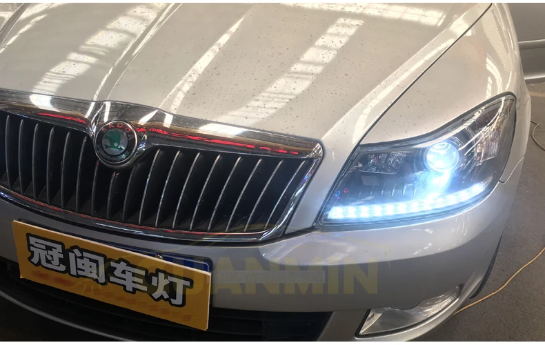 АКД Автомобиль Стайлинг фара для Skoda Octavia фары 2010-2013 Octavia светодиодный фары DRL Hid Bi Xenon авто аксессуары