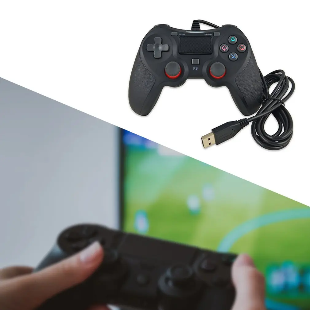 USB проводной геймпад для Playstation для sony PS4 контроллер Джойстик для игр контроллер для ПК консоли с usb-кабелем