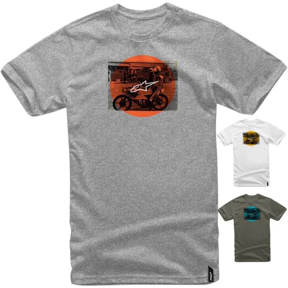 

Alpine Star Task Short Sleeve Mens Tees Motorcycle Crew Neck T-Shirts