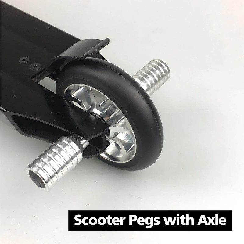 Scooter Accessories Scooter Pegs Aluminum for Stunt Kick Replacement Axle 2pcs/set