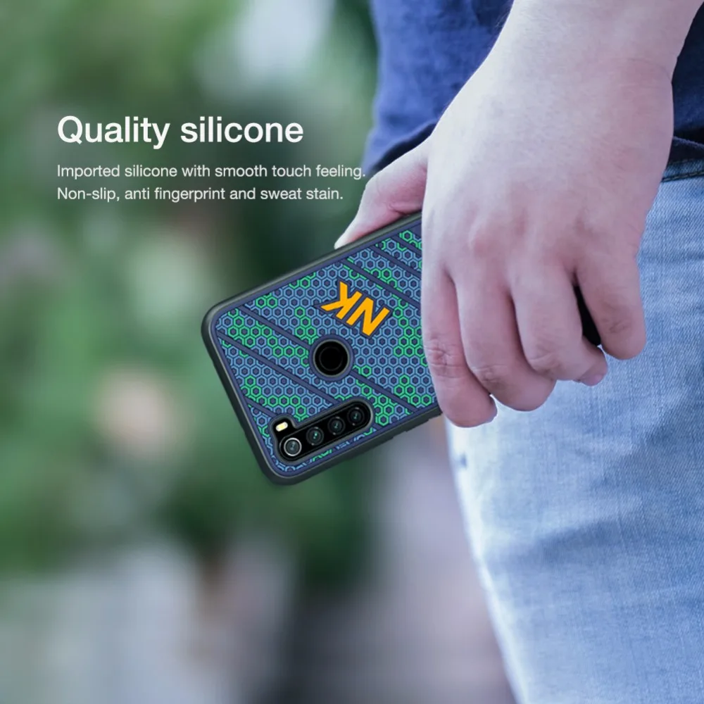 Чехол NILLKIN 3D Touch для Xiaomi redmi Note 8/Pro с защитой от отпечатков пальцев, силиконовый чехол из ТПУ с Сотами