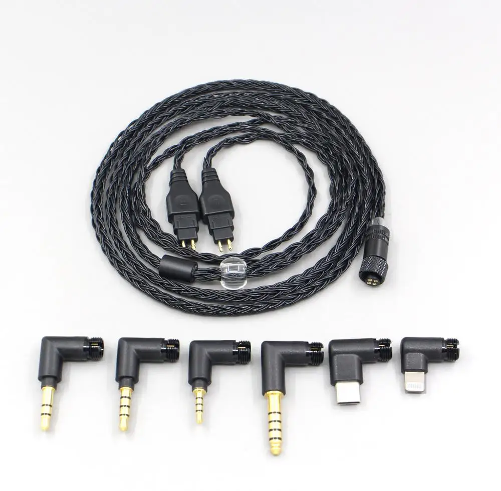 16 Core черный OCC удивительный All In 1 заглушка для разъема наушников кабель Sennheiser HD580