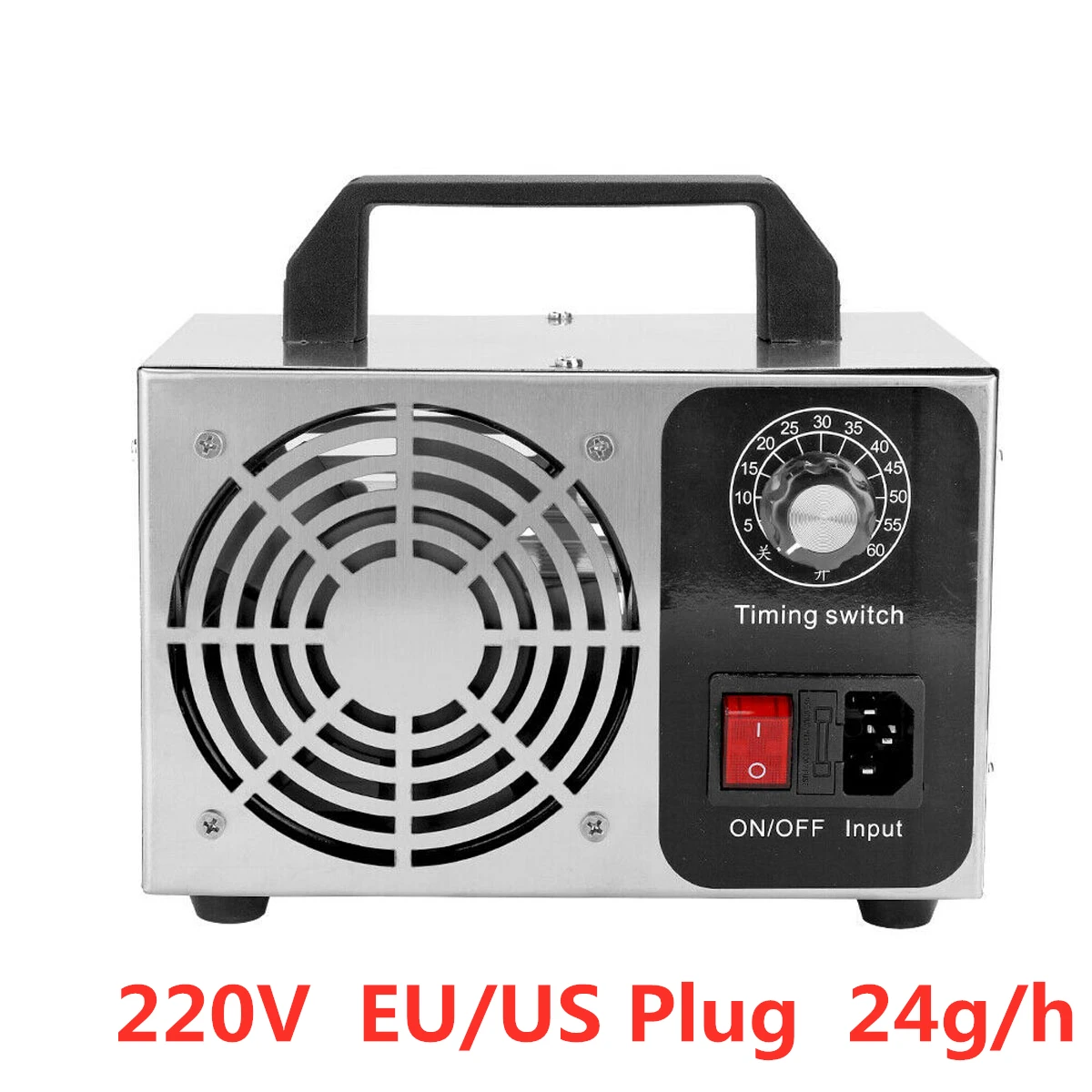 

Portabl Ozone Generat Ozono Sterilize Portable Air Ozonu O3 Desinfection Ozonizer Remove Formaldehyde 220V 120W 24g/h EU/US Plug
