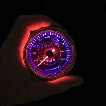 

Motorcycle instrument Scooter Speedometer LED Backlit Speedometer Odometer Gauge for Suzuki Honda Kawasaki 0~180km/h