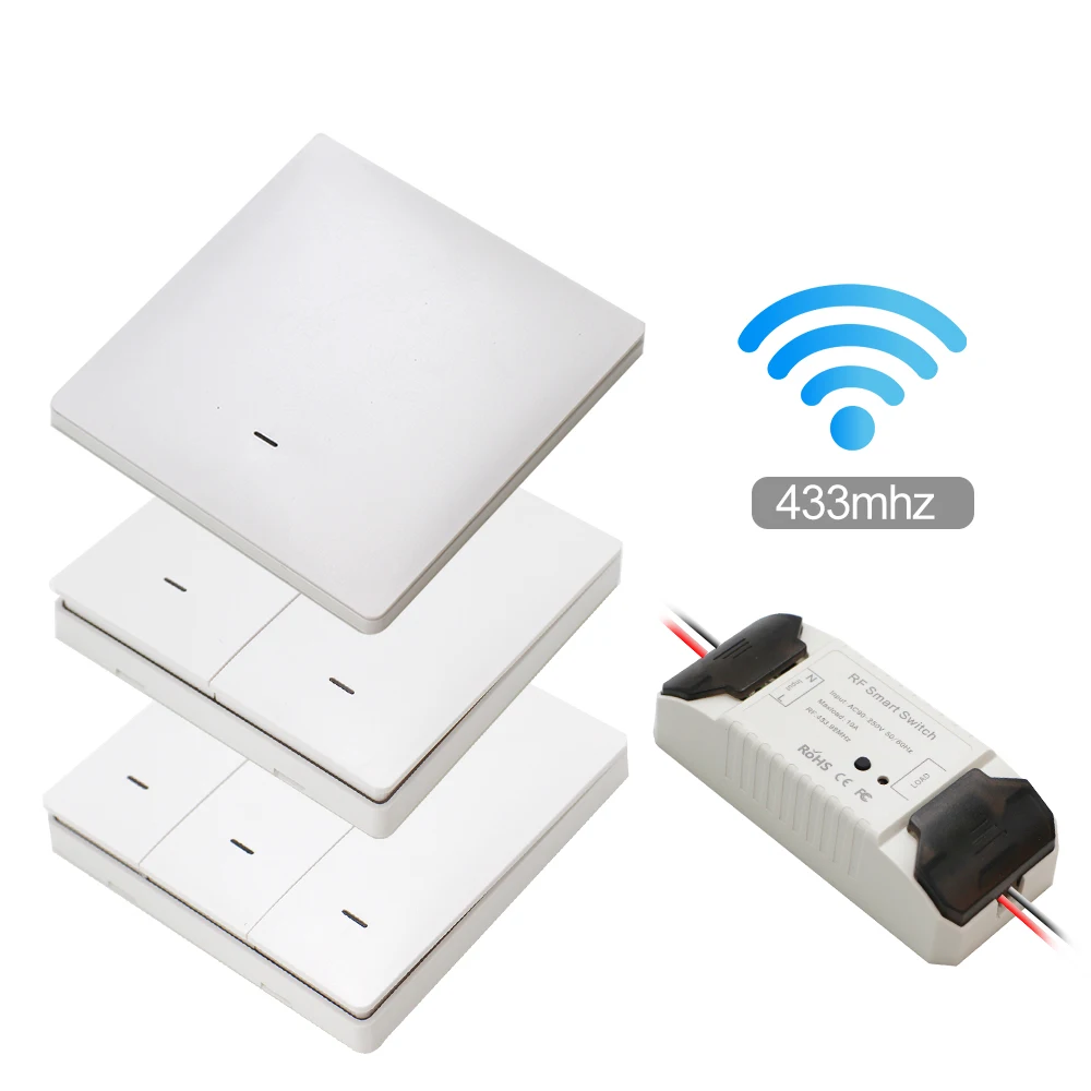  Smart Life APP WiFi RF DIY Switch Wifi Smart Breaker Switch Wireless Controller Light RF 433Mhz Wal - 4000353501994