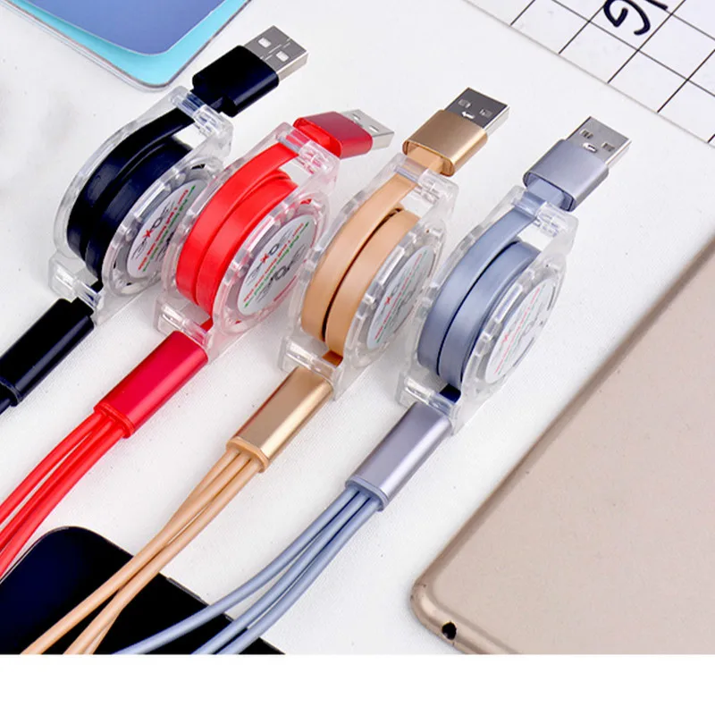 3 в 1 USB кабель type C Lighting зарядный кабель для iPhone X 7 8 Plus IOS для Xiaomi huawei samsung кабели быстрой зарядки