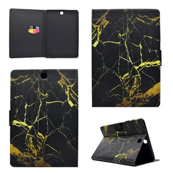 

Fashion Marble Pattern Leather Flip Case For Samsung Galaxy Tab A SM-T550 T555 smart stand cover case for Samsung Tab A 9.7 T550