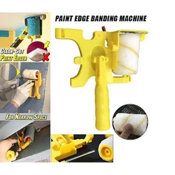 

Trimming Roller Brush for Wall Multifunctional Roller Paint Brush Clean-Cut Paint Edger Wall Painting Tool Paint Roller Brush