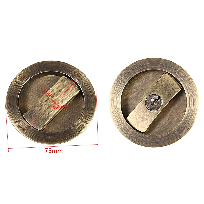 

Invisible Barn Wood Sliding Door Gate Cup Handle Lock for Barn Wooden Door Bathroom Kitchen Balcony