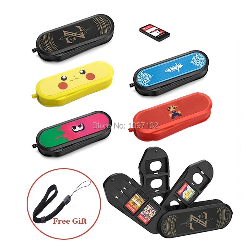 10 в 1 игровая Карта памяти Micro SD Держатель корпуса для nyd Switch NS Switch Lite хранение картриджей коробка складная W/Бесплатный шнурок