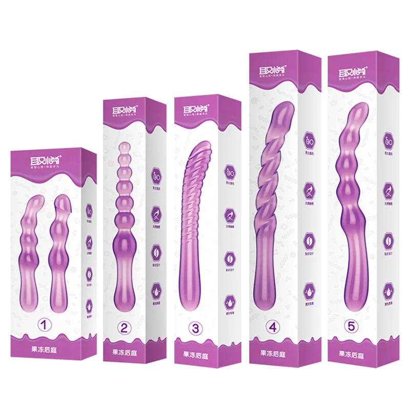 Jelly Anal Beads for Beginner Butt Plug Prostate Massager Flexible Dildo Sex Toys Man Woman Gay Products | Красота и здоровье