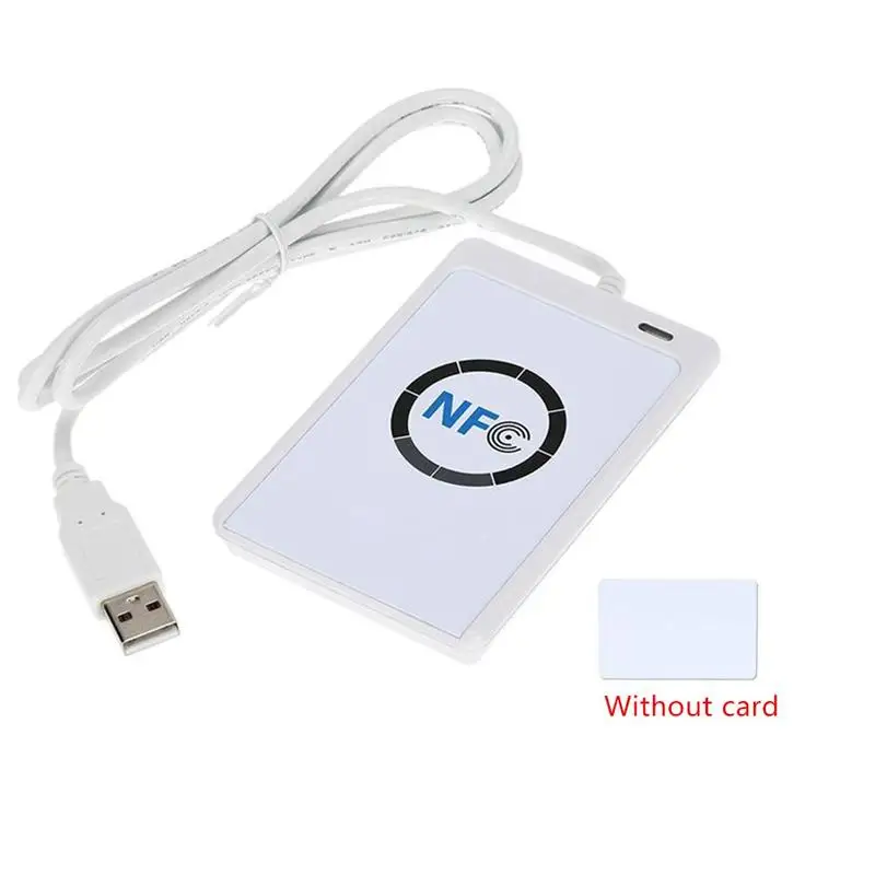 Lector NFC USB ACR122U, tarjeta Ic inteligente sin contacto, escritor Rfid, copiadora, duplicador, UID, tarjeta de etiqueta cambiable, copiadora Fob