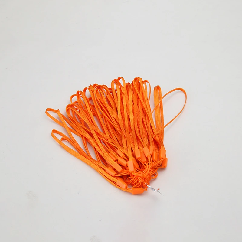 5 шт. ручной ремешок для запястья для ключей ID карты ТРЕНАЖЕРНЫЙ зал Мобильный телефон ремни USB держатель Бейджа DIY Висячие веревки Лариат ремешки лямки - Цвет: 5pcs Orange