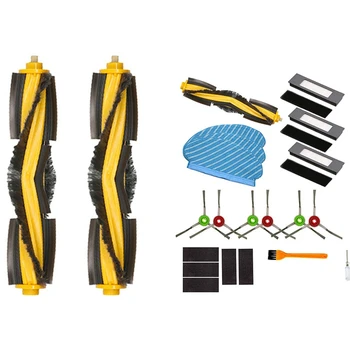 

1 Set Replacement Vacuum Cleaner Set Removing Dirt Dust Debris & 2Pcs Robot Vacuum Cleaner Roller Brush