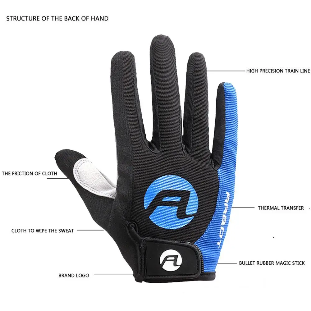 2pcs MTB Bike Gloves Anti-skid Sun-proof High Temperature Resistance Outdoor Cycling BicycleTouch Screen Gloves Bicycle Gloves 6