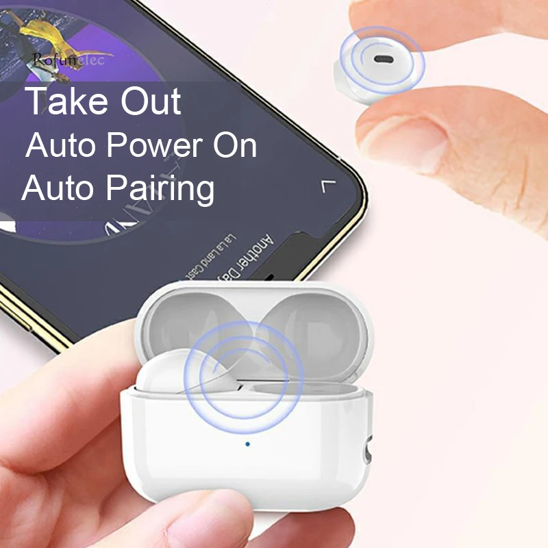 Invisible Earphones Bluetooth-compatible Wireless Sleeping Earbud Hidden Head Phone Type C Mini Earpiece With Mic For Small Ears