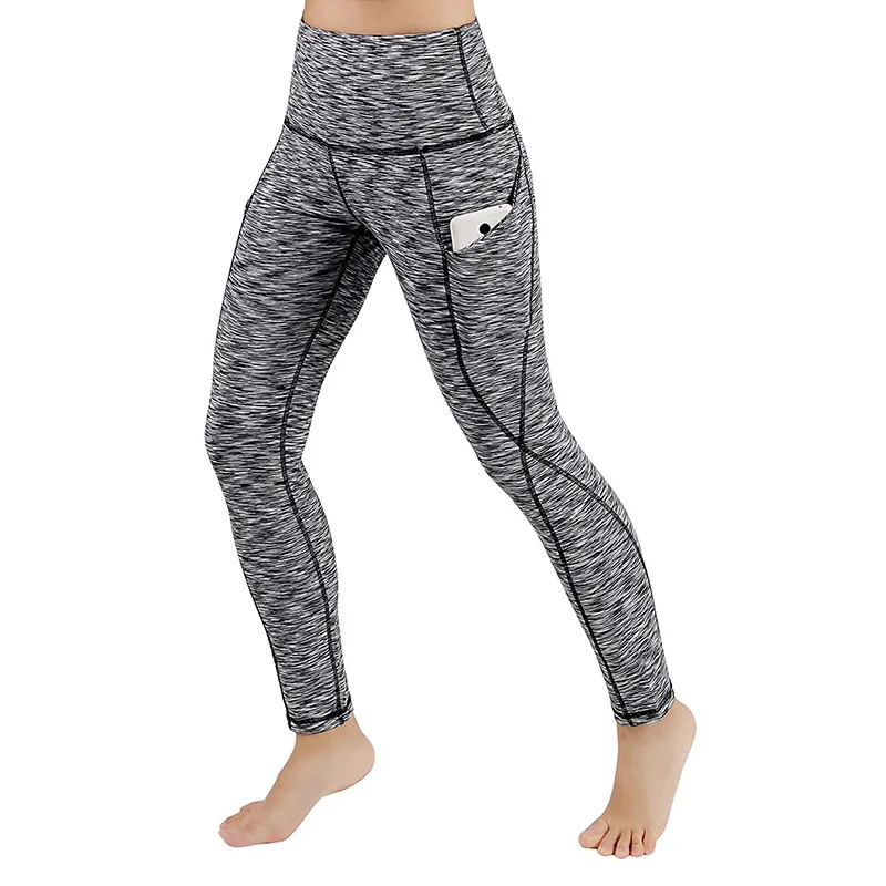 

Hot Selling European And American-Style High-waisted Buttock Lifting Tight-Fit Running Sports Fitness with Pockets Base Yoga Pan