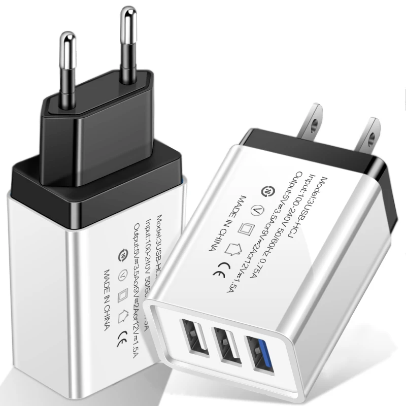 Зарядное устройство USB 3 5a для iPhone 11 Pro 8 7 iPad быстрое настенное зарядное Samsung Note 10 S10