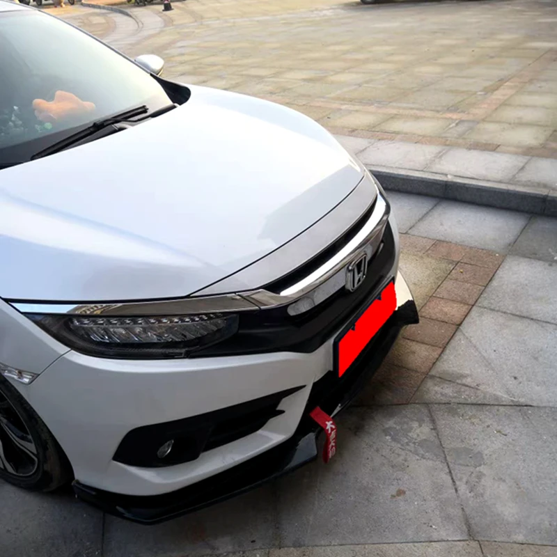Передний бампер для губ Диффузор для Honda Civic переднего бампера Диффузор защитные бамперы тюнинг-пакет для Honda Civic
