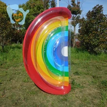 Надувная Радуга бассейн поплавок матрас игры в бассейне вода пляж игрушки Boia Piscina надувная кровать