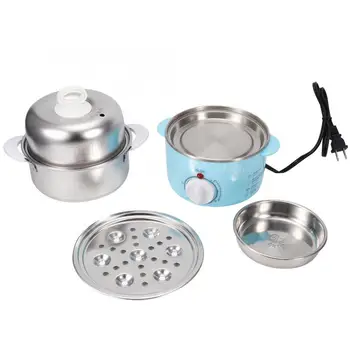 

Household Double layer Electric Egg Boiler Steamer Cooker Cooking Machine Kitchen Tool US 120V Stainless Steel