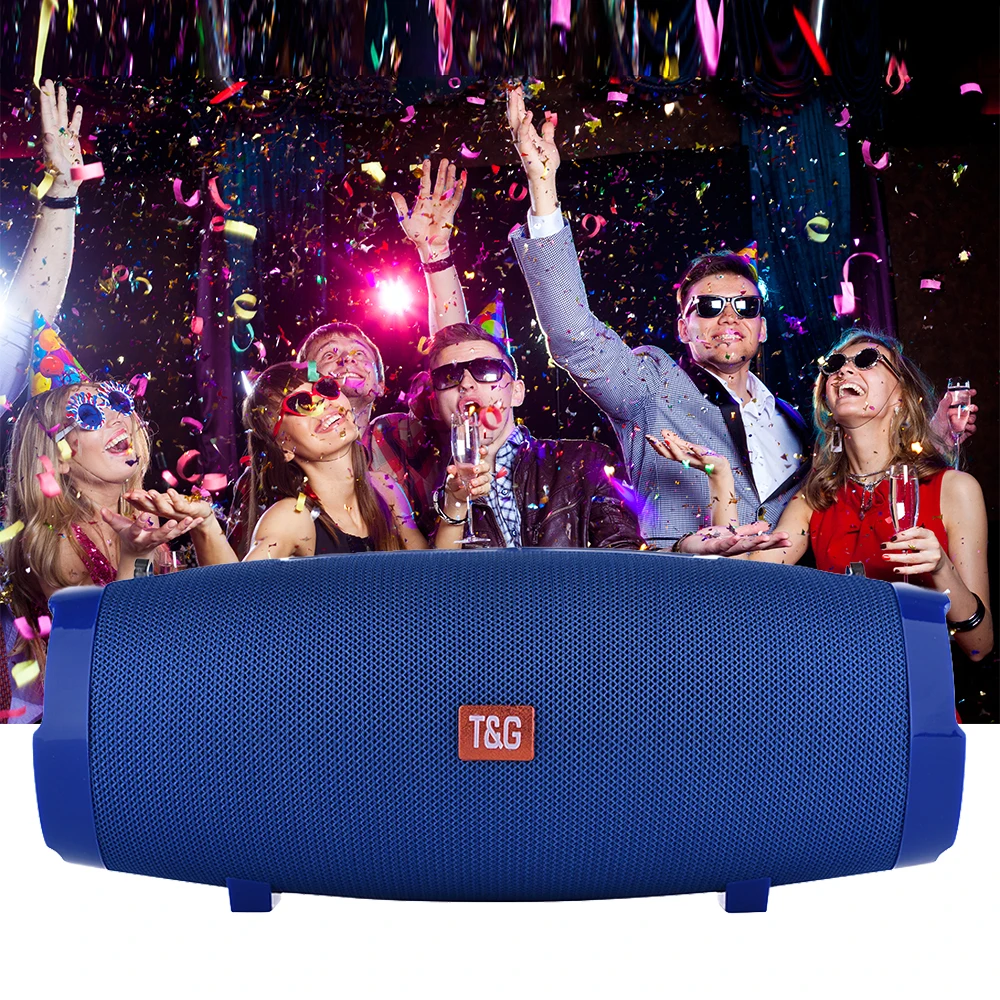 20 Вт портативный Bluetooth динамик с FM радио беспроводной Boombox TF USB Водонепроницаемый