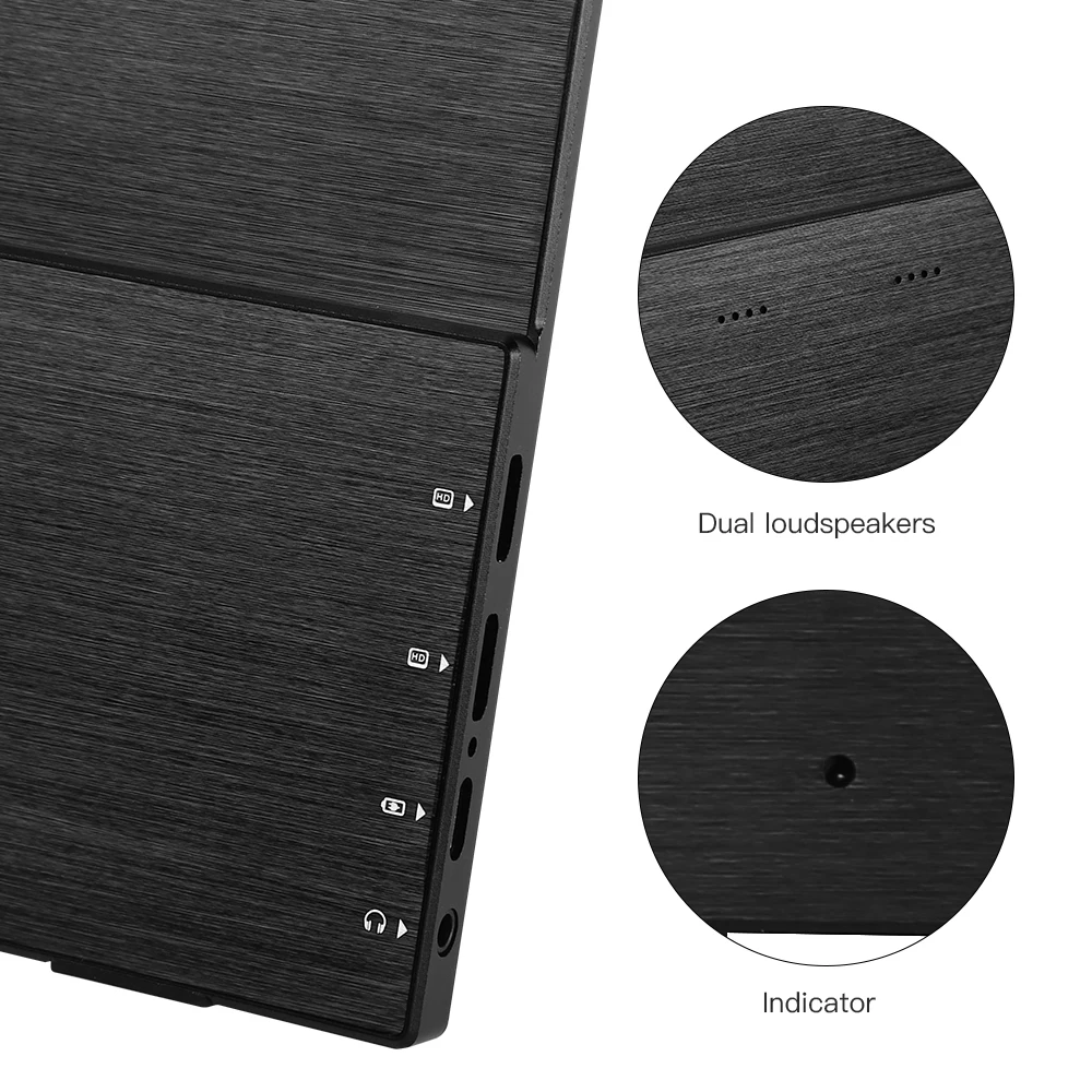 Eyoyo EM12S 12 5 &quot2560X1440 IPS портативный игровой монитор тонкий двойной мини HDMI ЖК экран