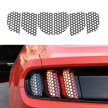 

6pcs Taillight Stickers Rear Honeycomb pattern Lamp Exterior Accessories