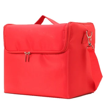 

Large Capacity Make Up Bag Multi-Layer Manicure Hairdressing Embroidery Tool Kit Cosmetics Storage Case Toiletry Bag