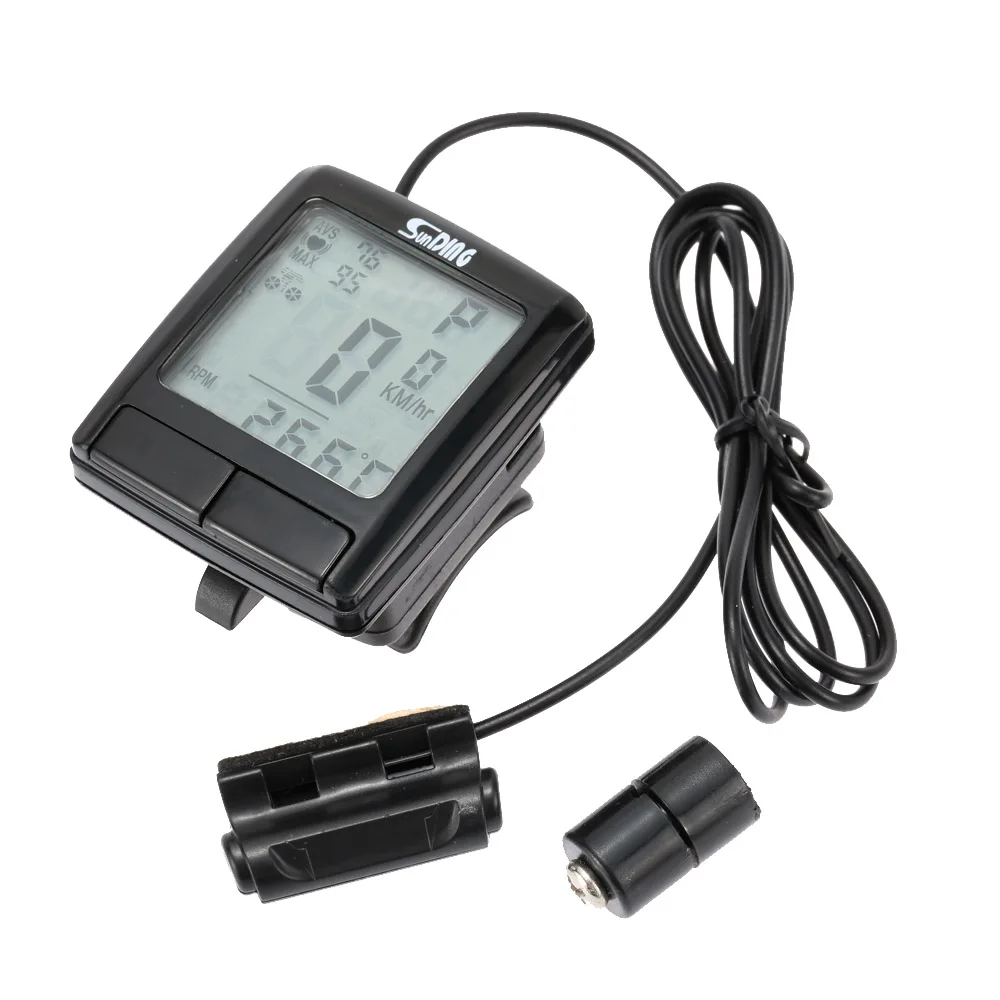 

LCD Bike Cycling Computer Odometer Bicycle Speedometer with Wireless Heart Rate Monitor Tester Chest Strap Bicycle Accessories