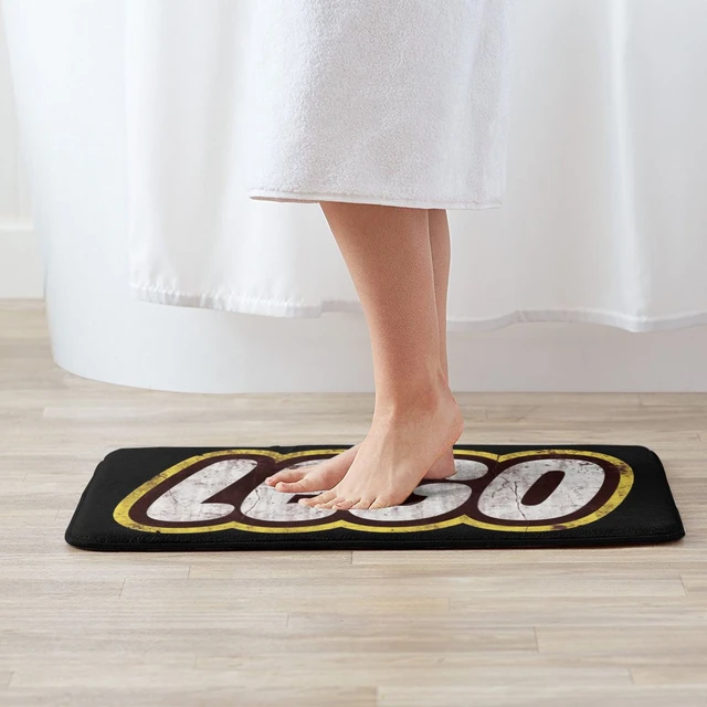 Tapis Lego Antichizzato avec Logo T Men, Mattoncini Giochi Anni 80