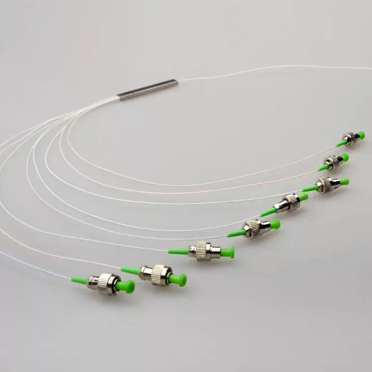 

FC/ APC 1X8 FTTH Fiber Optic Splitter FBT Optical Coupler 1X8 FC/APC Singlemode Steel Pipe plc optical splitter